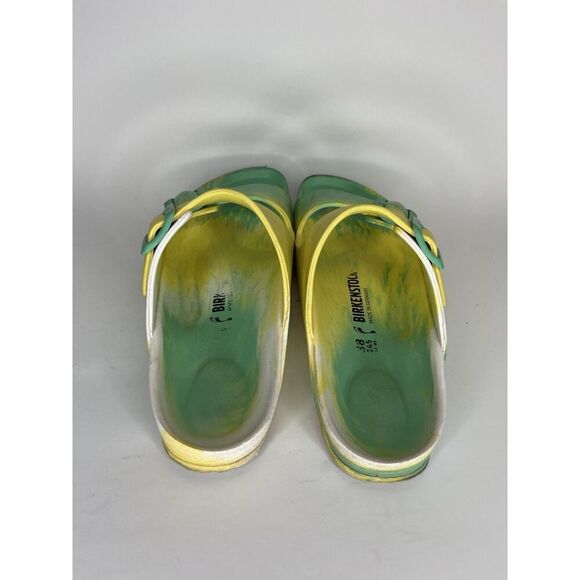 Birkenstock Sandals Slides Double Strap Buckle Women Size 38 US 7 Green - Picture 5 of 14
